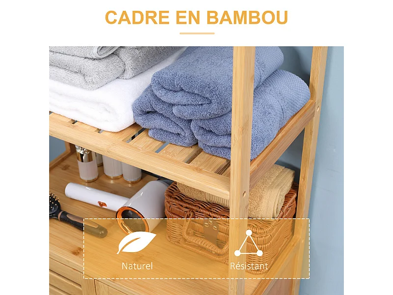 Meuble salle de bain PATEO bois bambou