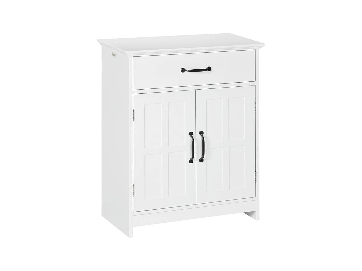 Meuble bas salle de bain 2 portes ELIANO blanc