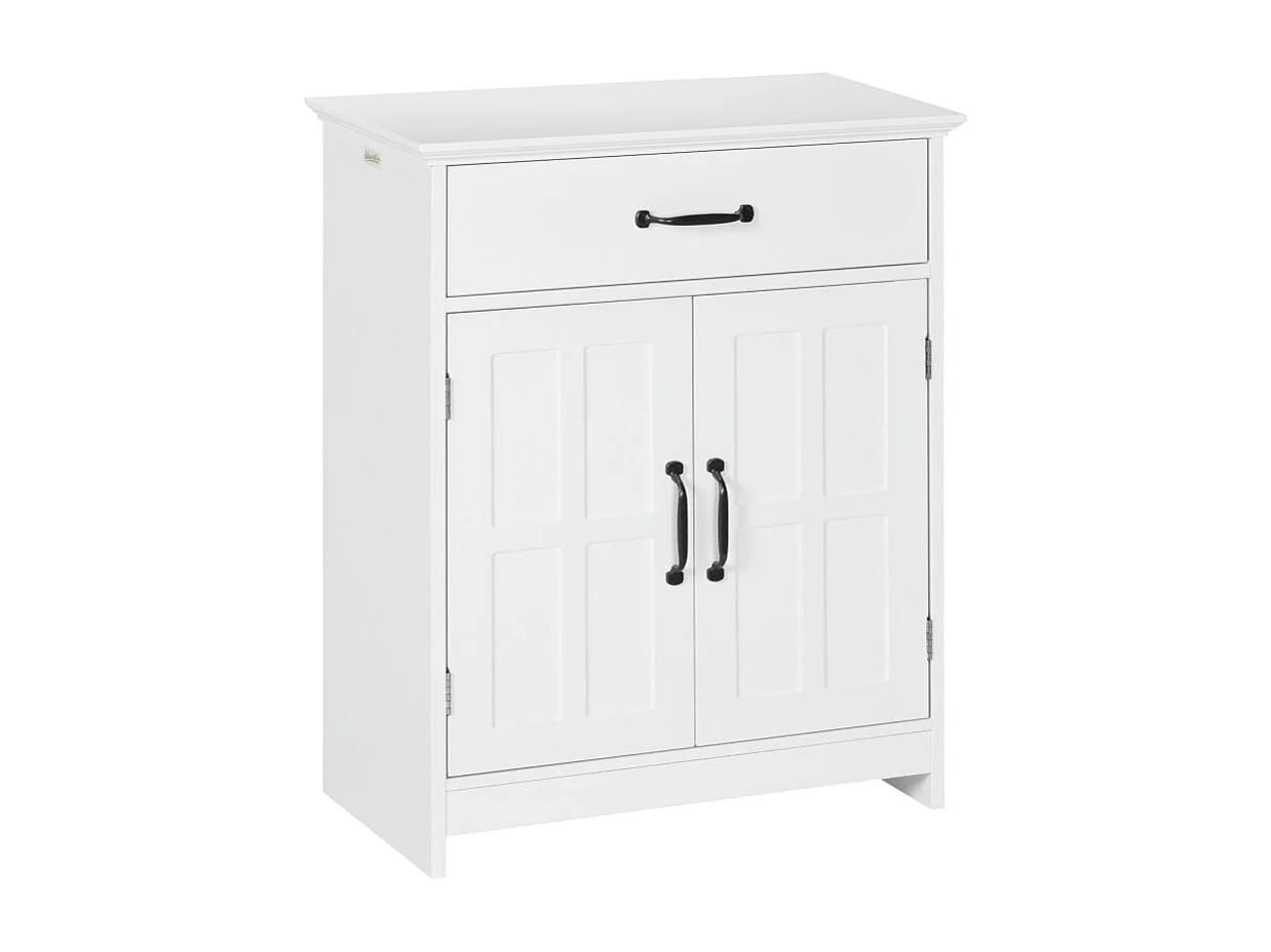 Meuble bas salle de bain 2 portes ELIANO blanc