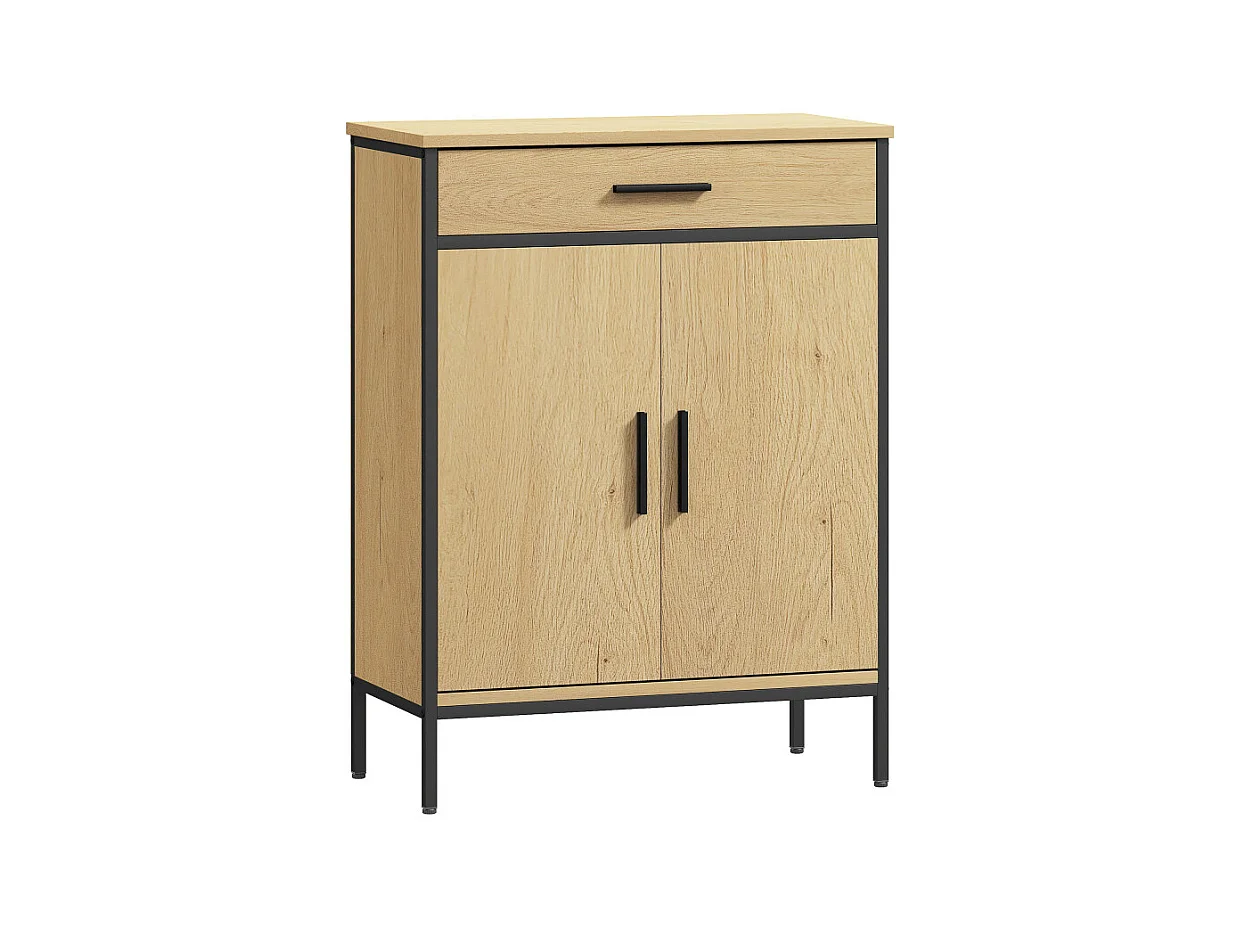 Armoire de salle de bains RUGGIERO aspect chêne