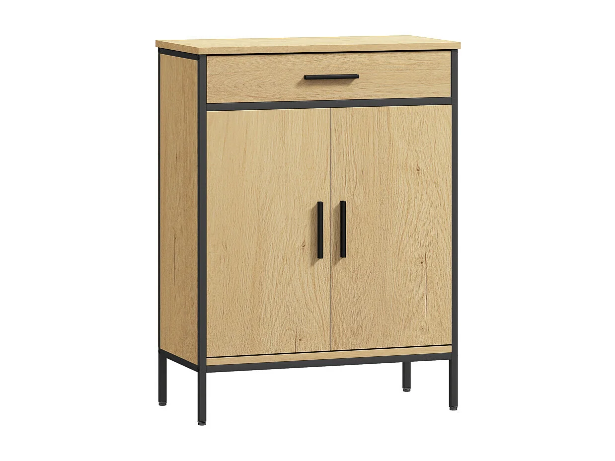 Armoire de salle de bains RUGGIERO aspect chêne