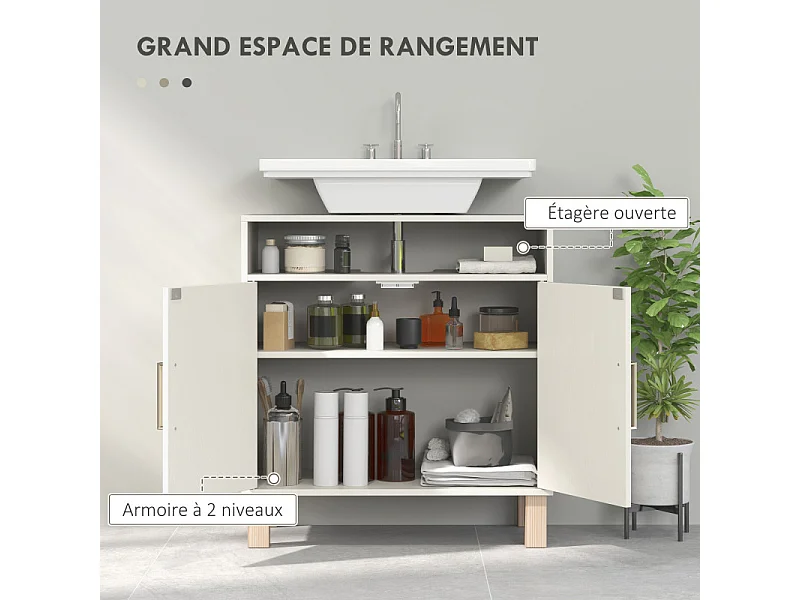 Meuble sous vasque ALMO crème