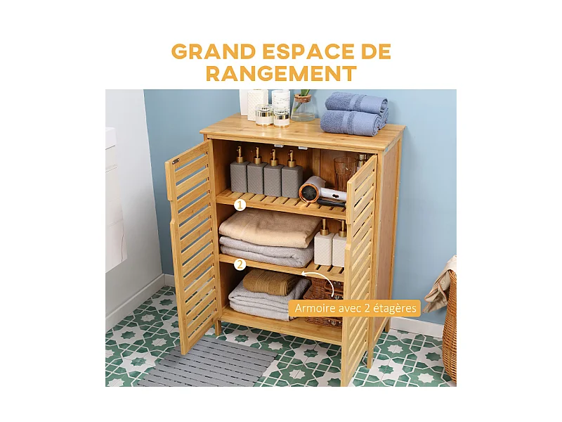 Meuble salle de bain RENO bois bambou