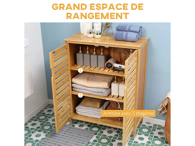 Meuble salle de bain RENO bois bambou