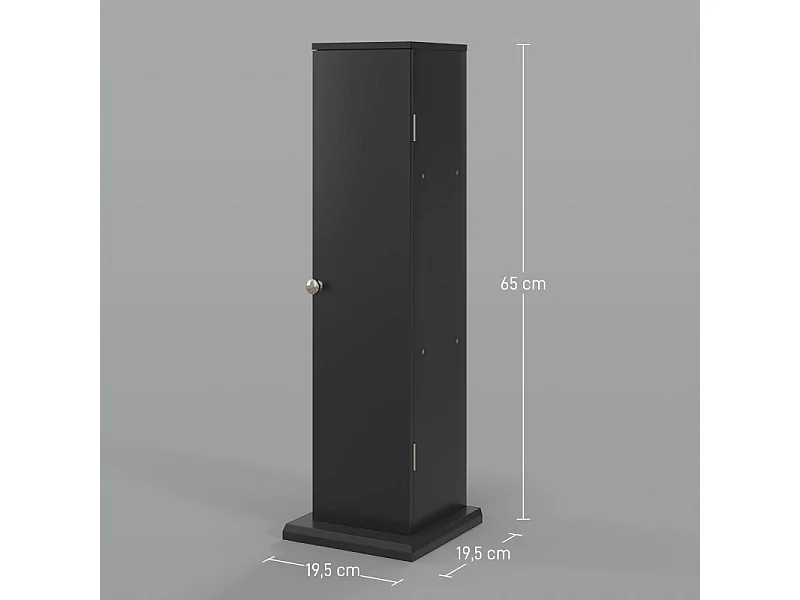 Support papier toilette 3 niveaux NERIO noir