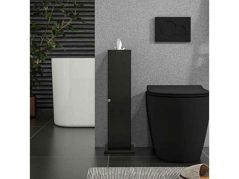 Support papier toilette 3 niveaux NERIO noir