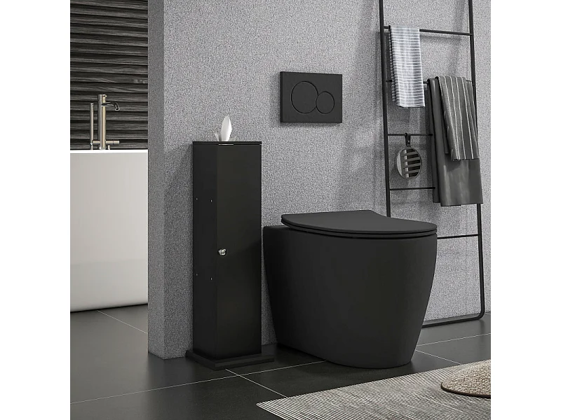 Support papier toilette 3 niveaux NERIO noir