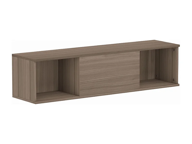 Meuble flottant suspendu effet bois noisetier MORENO marron