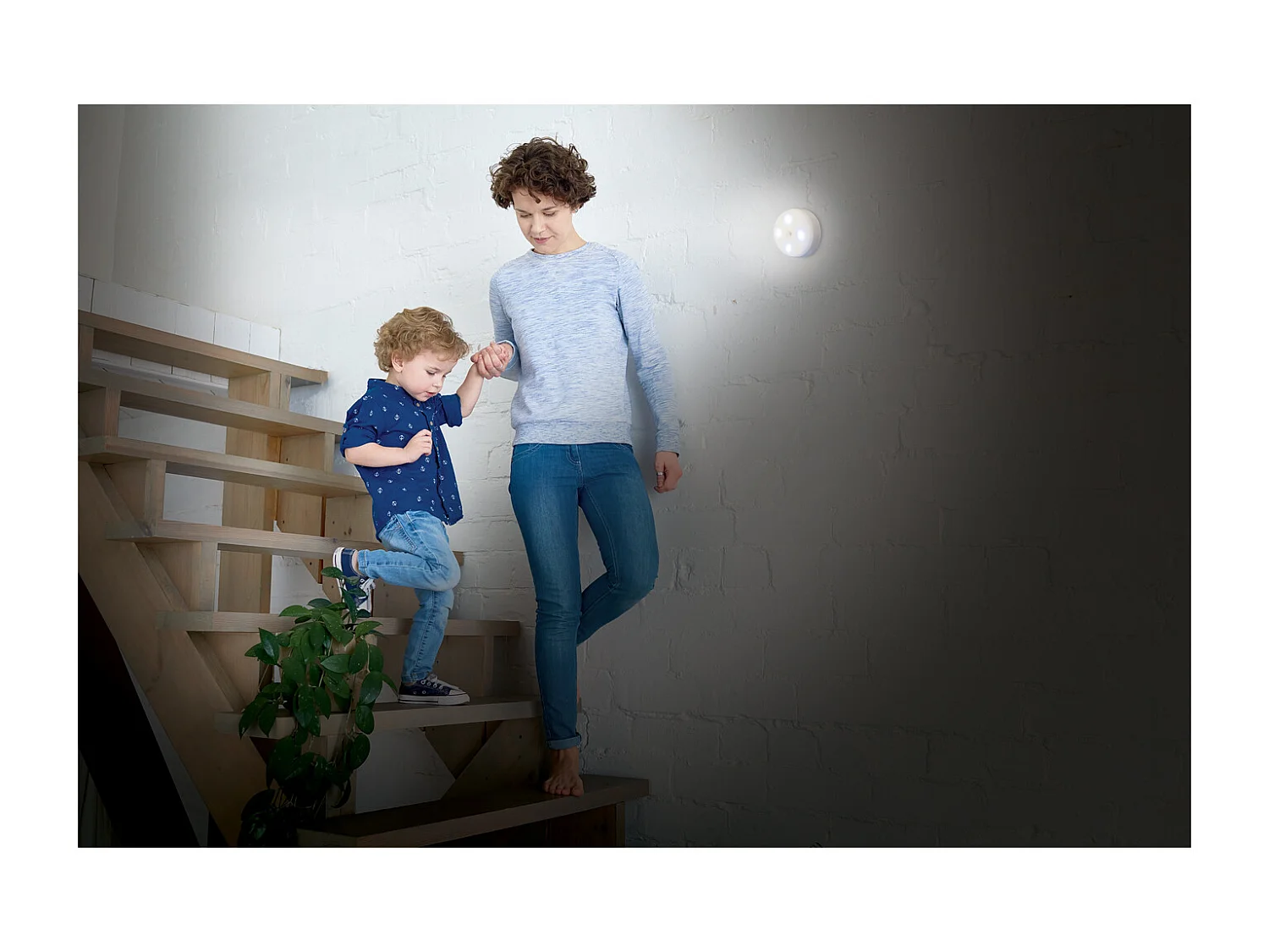 Detecteur Led X4 Mouvement 50 Lumens Blanc