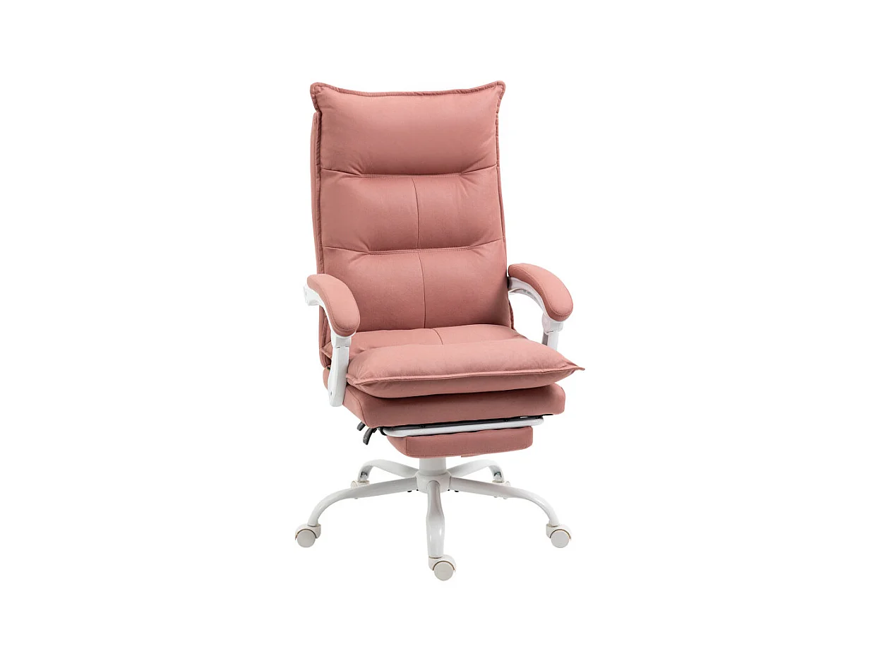 Fauteuil de bureau massant chauffant ADRIANA rose