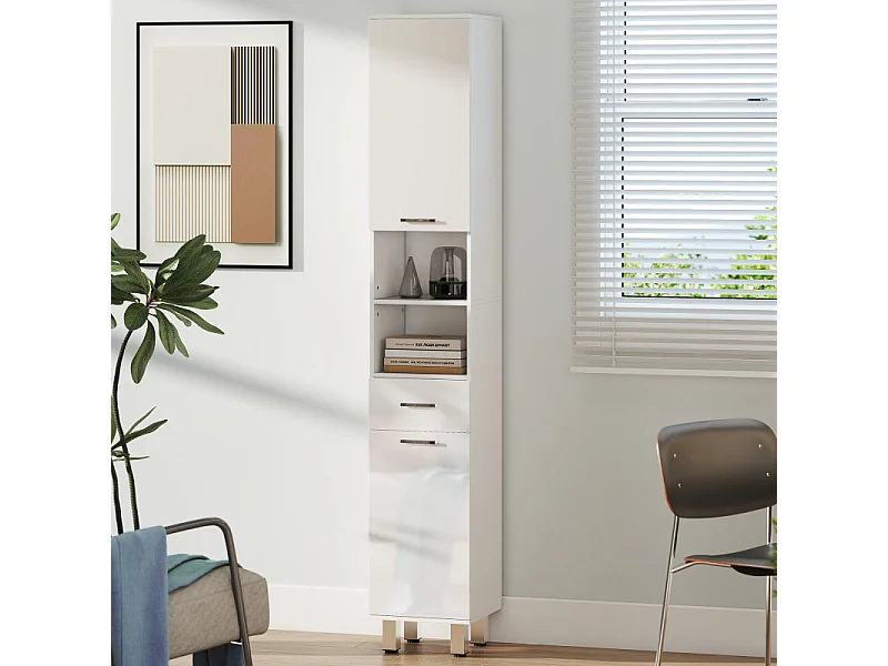 Colonne salle de bain GIANLUCA blanc laqué