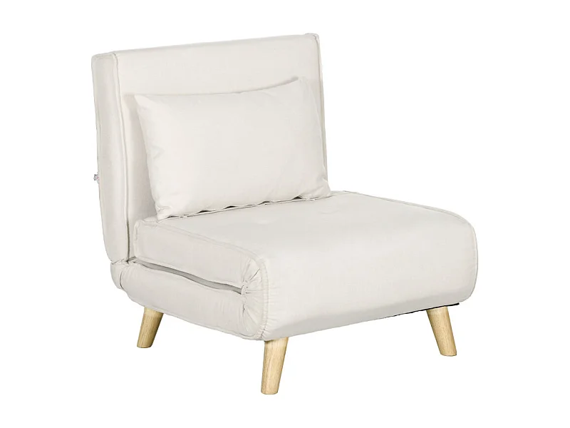 Fauteuil convertible SOA beige clair