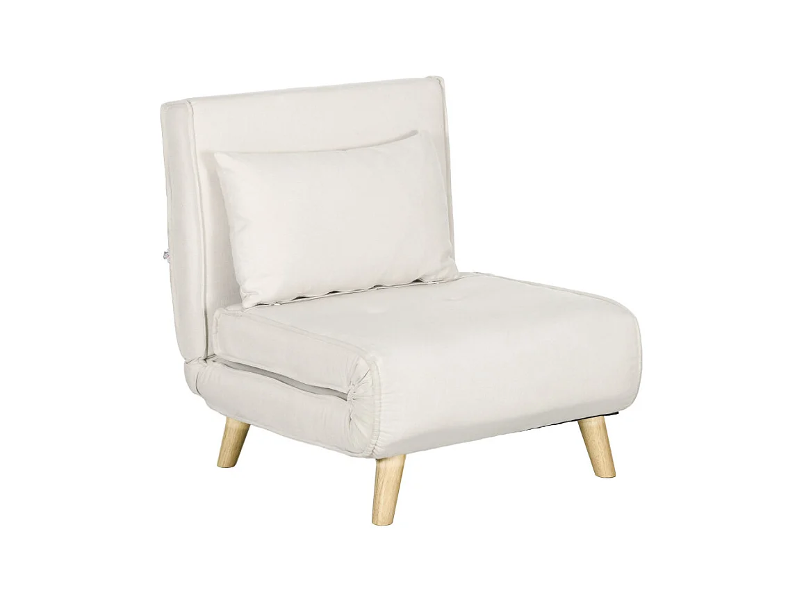 Fauteuil convertible SOA beige clair