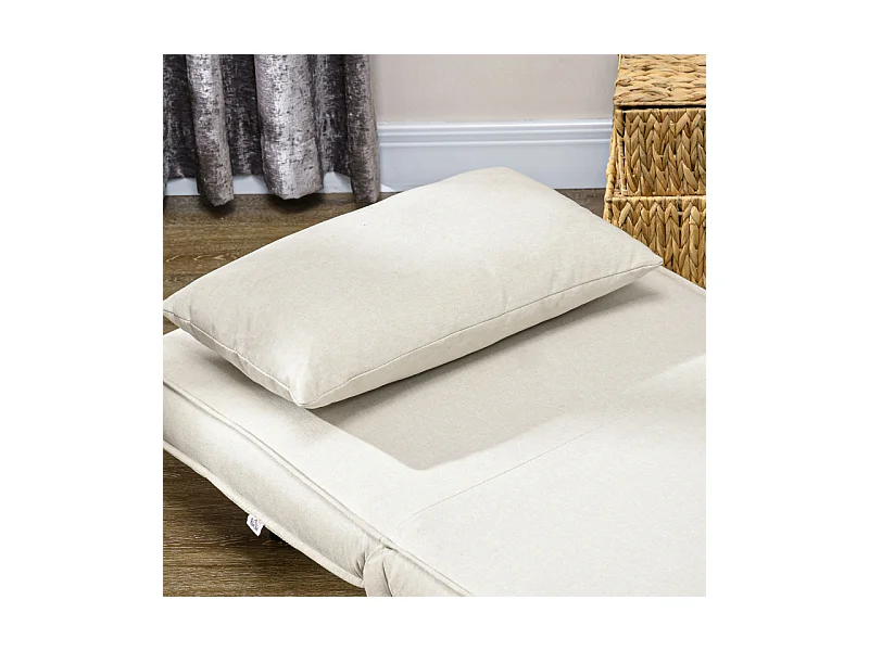 Fauteuil convertible SOA beige clair