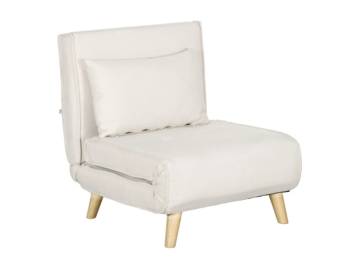 Fauteuil convertible SOA beige clair