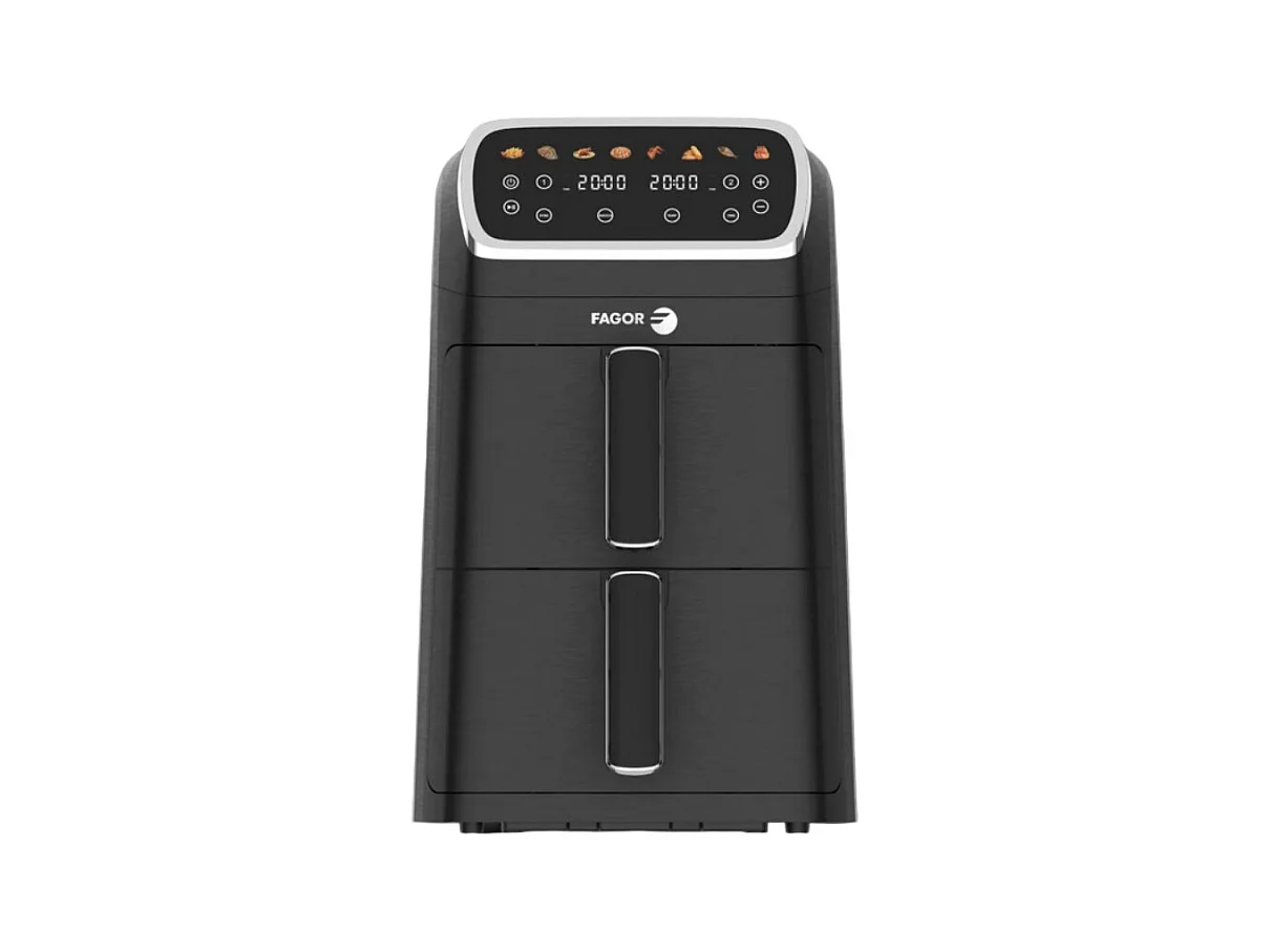 Fagor Friteuse sans huile 2x4l 2600w noir - fg7503