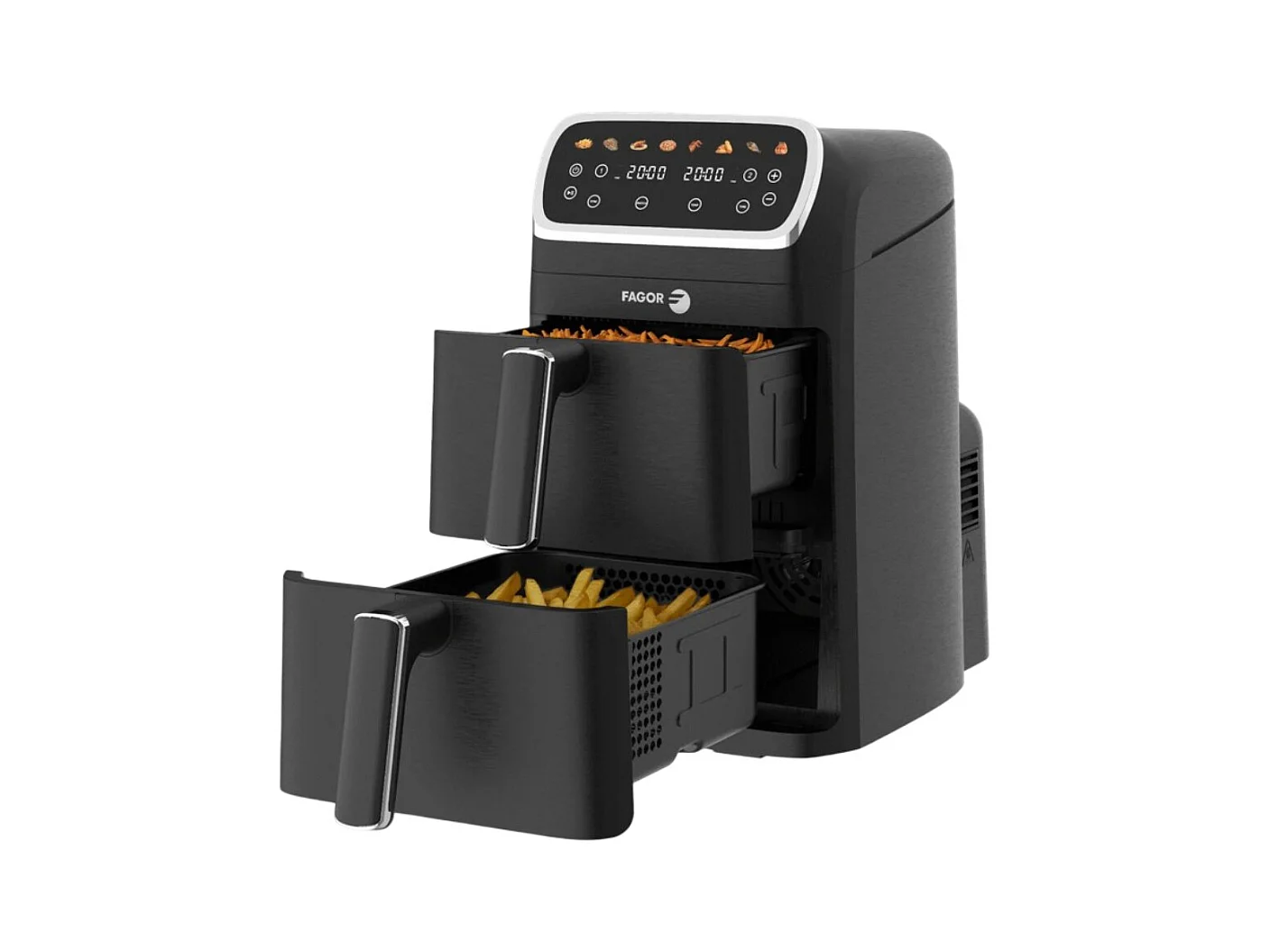 Fagor Friteuse sans huile 2x4l 2600w noir - fg7503