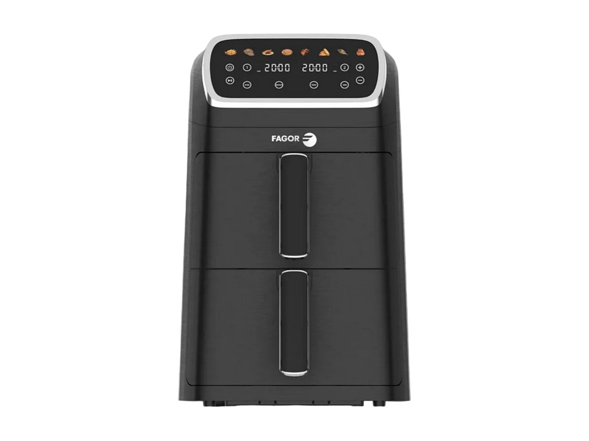 Fagor Friteuse sans huile 2x4l 2600w noir - fg7503