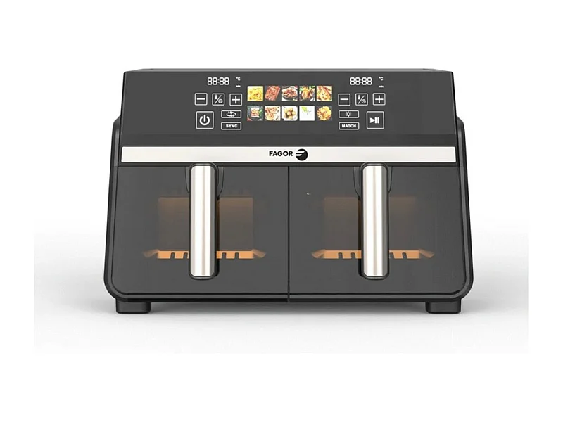 Fagor Friteuse sans huile 2x5l 2200w noir - fg8633