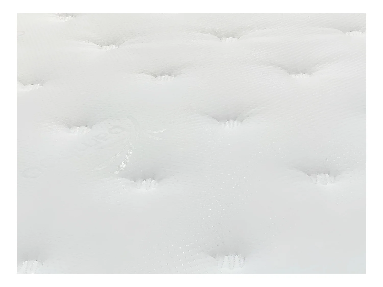 Sett 180 x 200 cm sengekasse i lys naturlig finish + pocketfjærmadrass med 7 soner, integrert overmadrass og bambusstoff, 23 cm tykkelse - TAREVO fra NATUREA