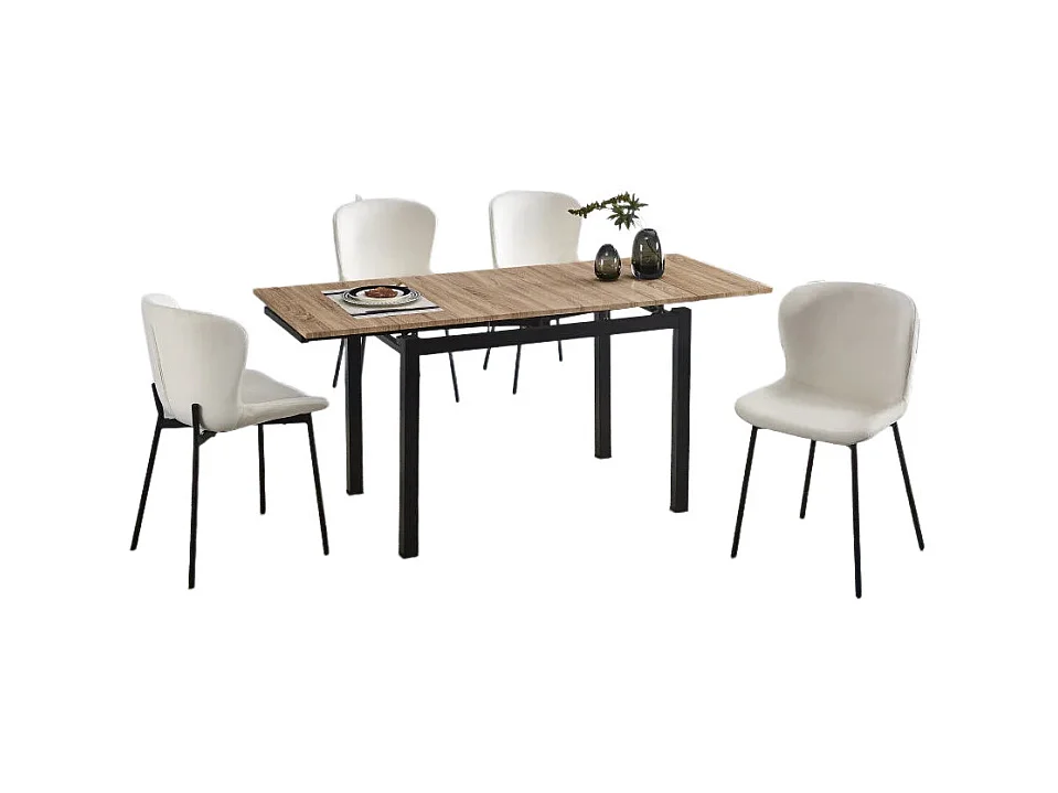 Table extensible BORA en bois Chêne