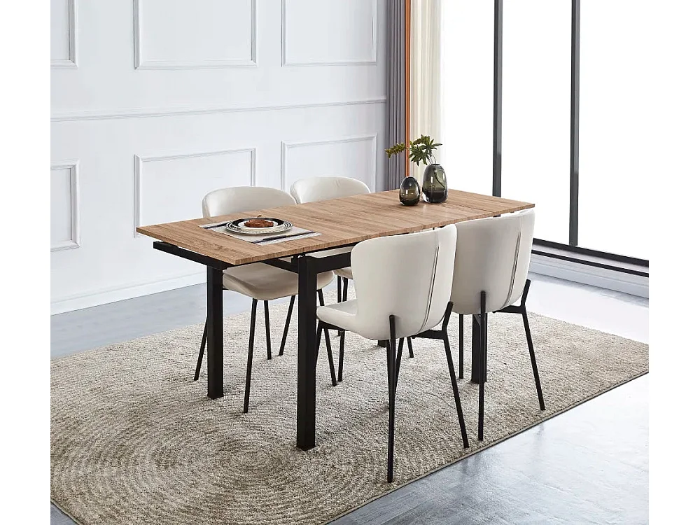 Table extensible BORA en bois Chêne