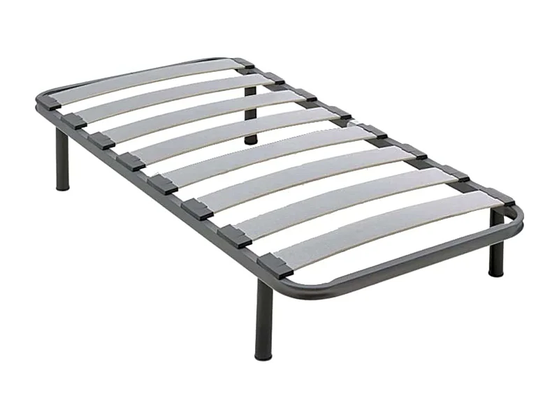 Somier 90x190 cm Neo Balda Ancha, Acero 40x30 mm, Láminas chopo, 4 Patas