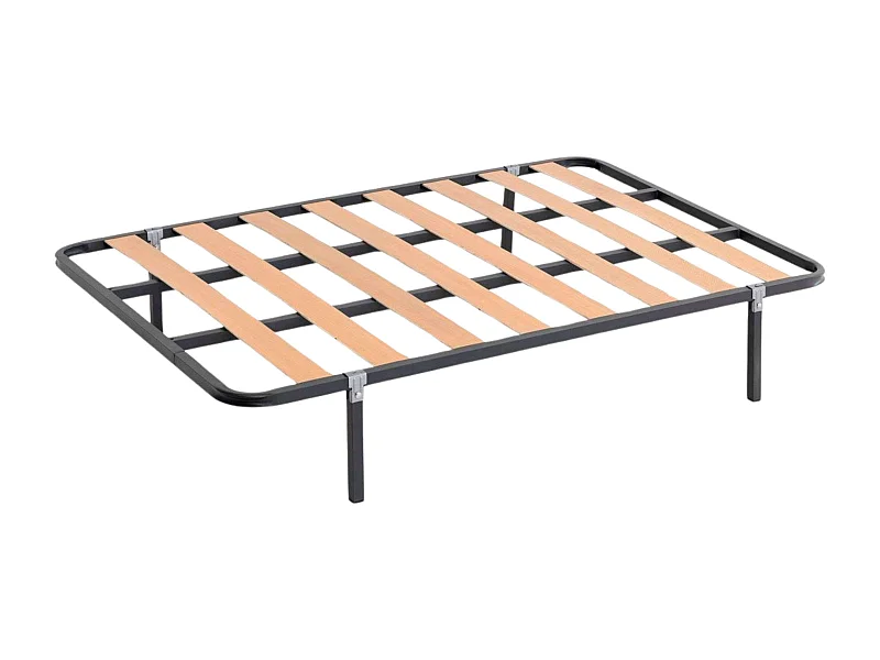 Somier 135x190 cm Tubo Acerado con Refuerzo Central 30x30 mm 4 Patas