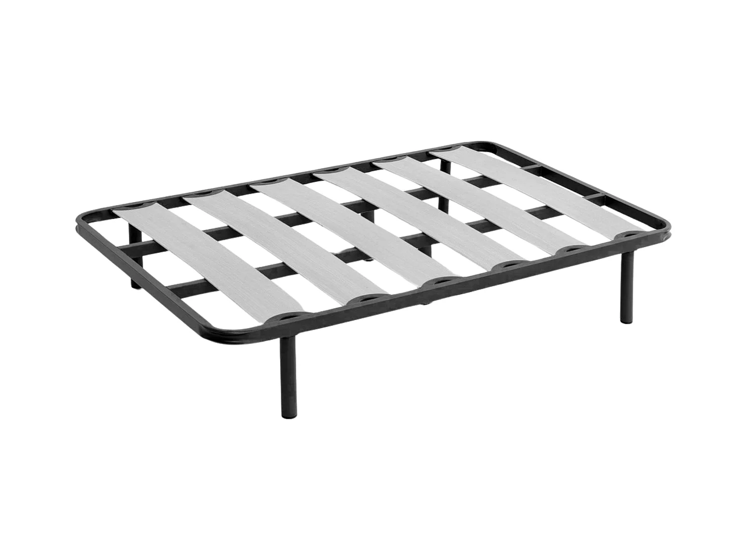 Somier 105x190 cm Balda Ancha, Acero 40x30 mm, Refuerzo, Láminas (con Patas)
