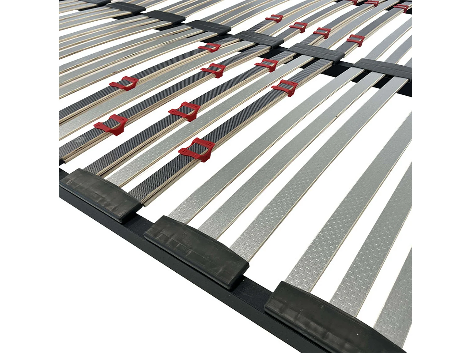 Somier 135x190 cm multiláminas Reguladores Lumbares Haya Natural