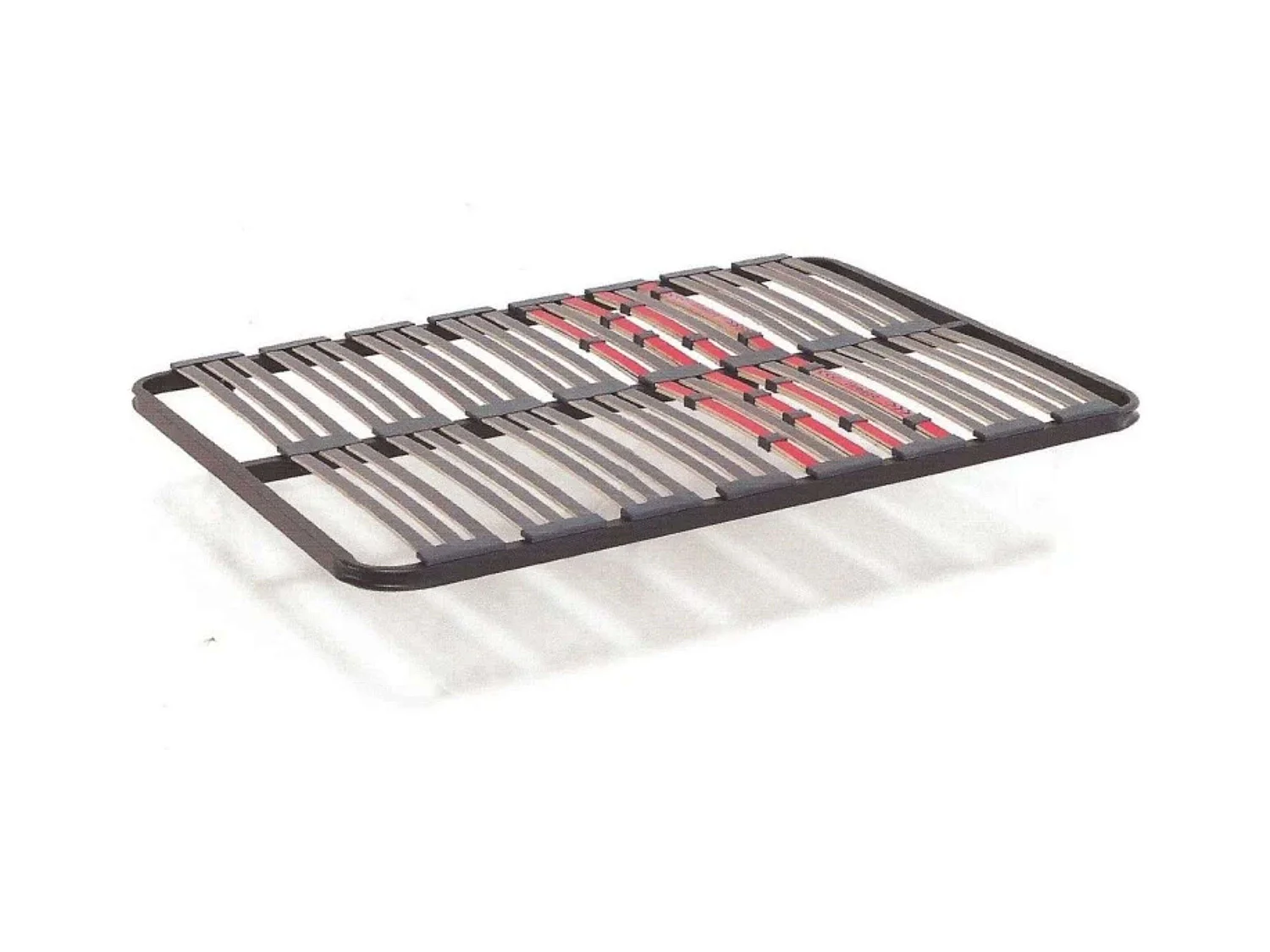 Somier 80x190 cm multiláminas con reguladores lumbares y láminas de haya