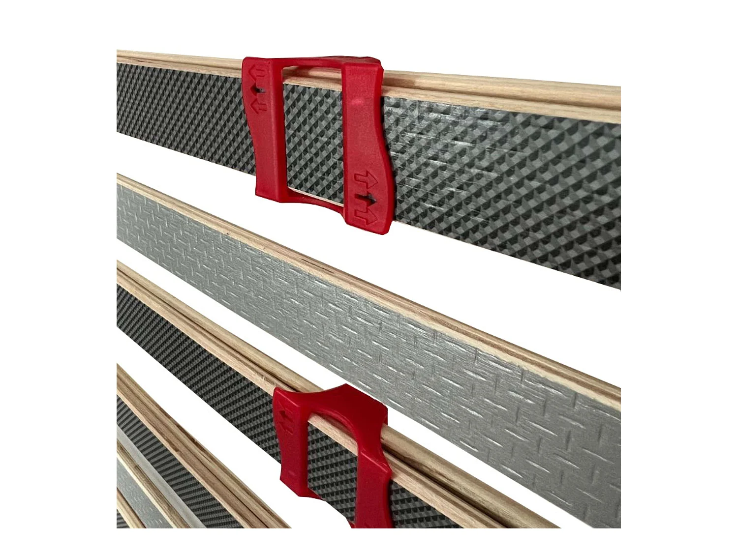 Somier 80x190 cm multiláminas con reguladores lumbares y láminas de haya