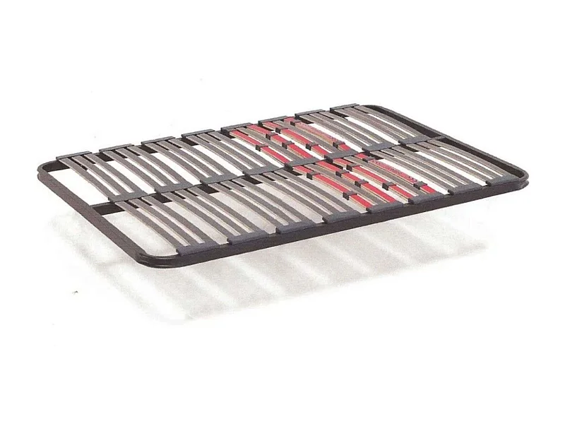 Somier 80x190 cm multiláminas con reguladores lumbares y láminas de haya