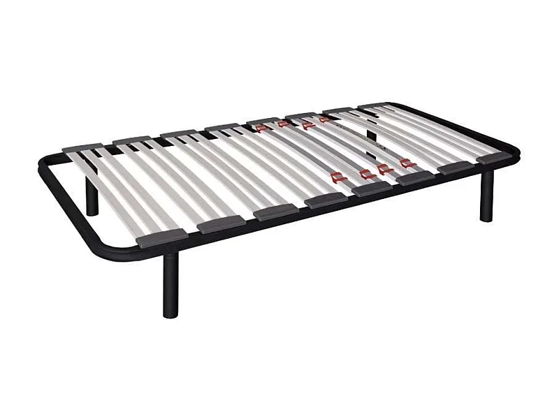 Somier 75x190 cm multiláminas con Reguladores Lumbares y 4 Patas