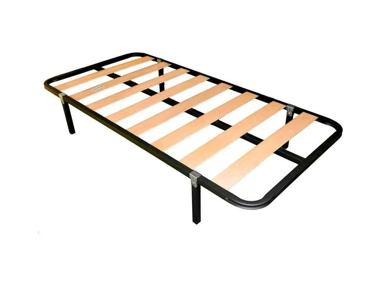 Somier 105x190 cm Tubo acerado Refuerzo Central Láminas Chopo (4 Patas)