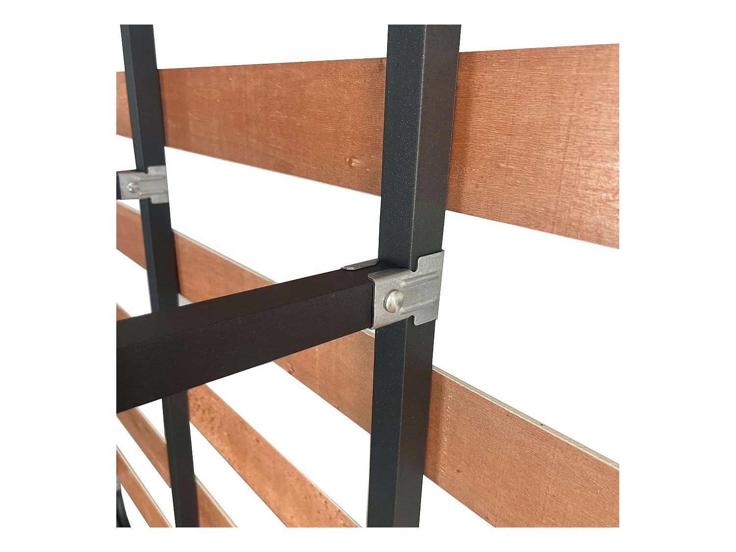 Somier 105x190 cm Tubo acerado Refuerzo Central Láminas Chopo (4 Patas)