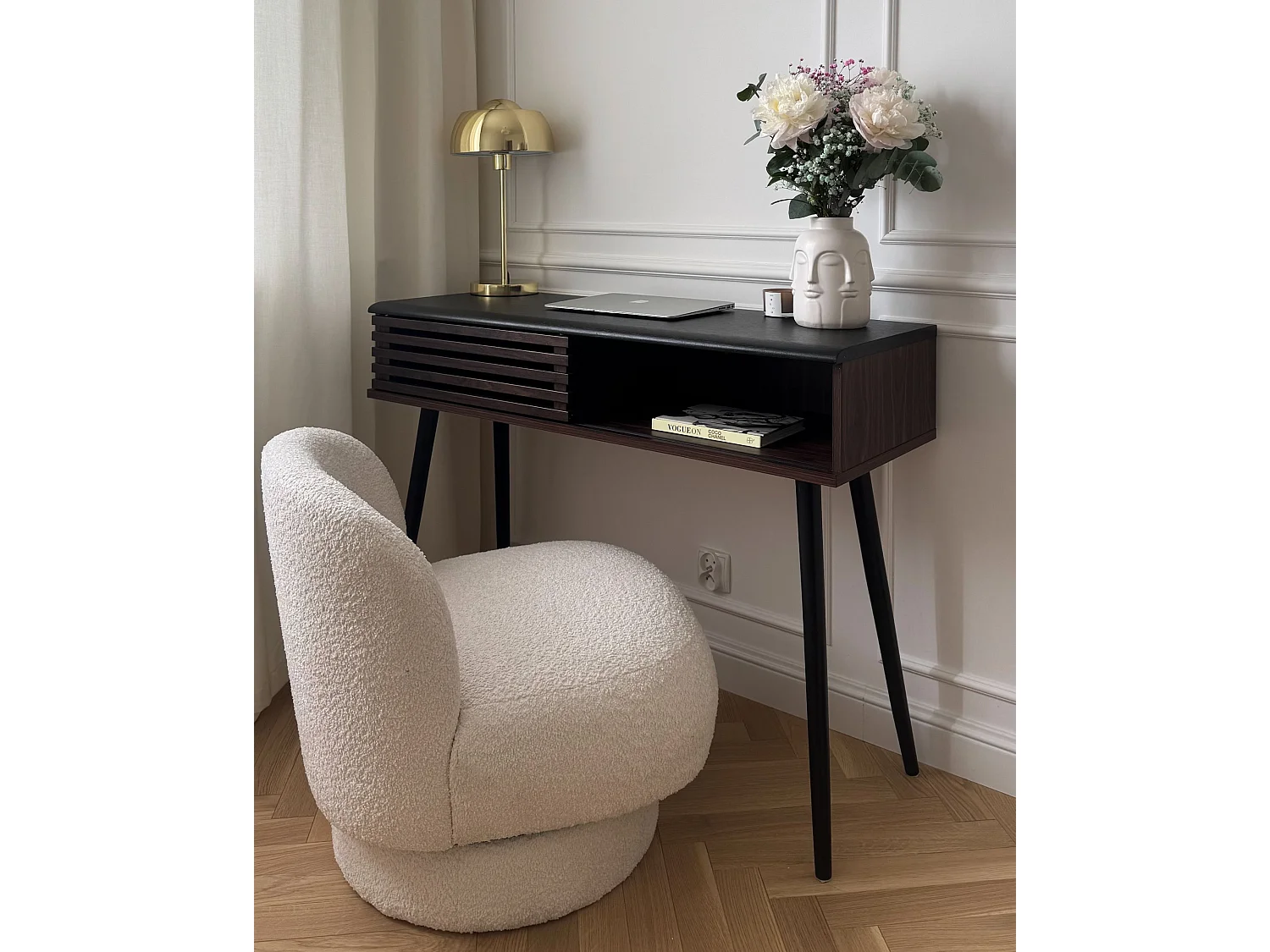 Console PERTH Marron foncé