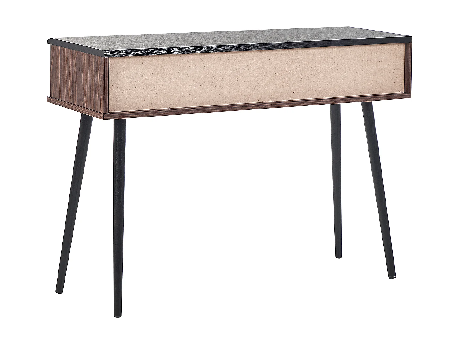 Rechteckiger Konsolentisch dunkler Holzfarbton industrieller Stil Perth