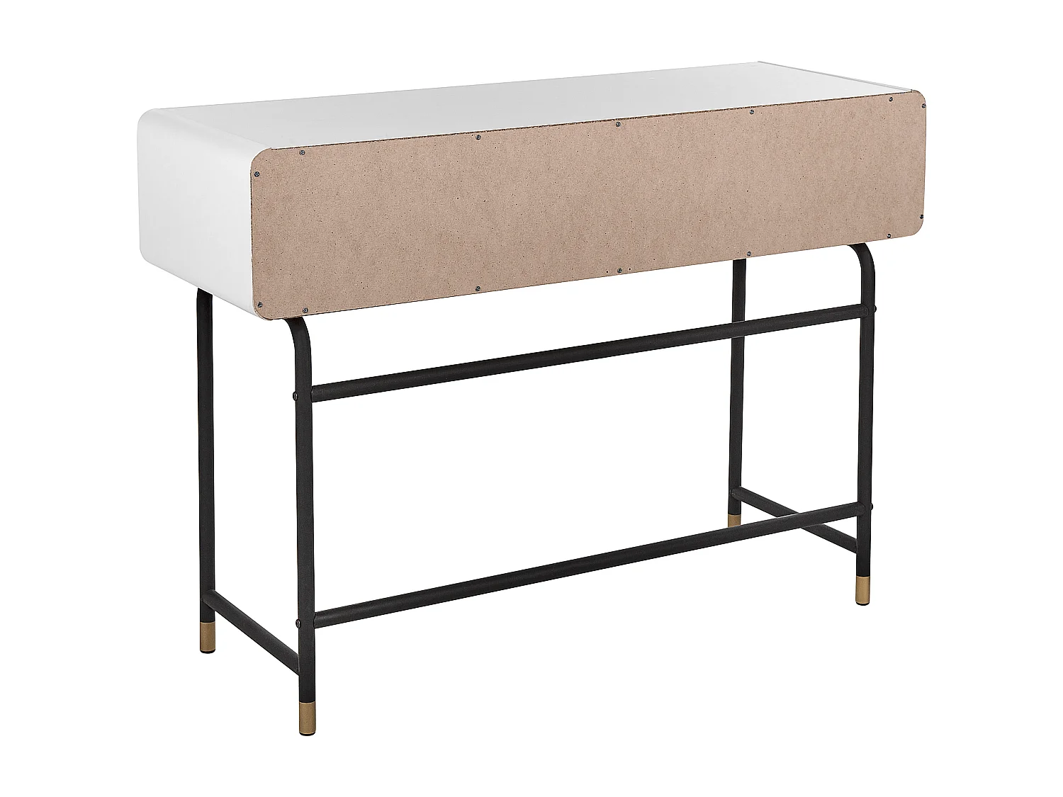 Console blanc et bois sombre RIFLE