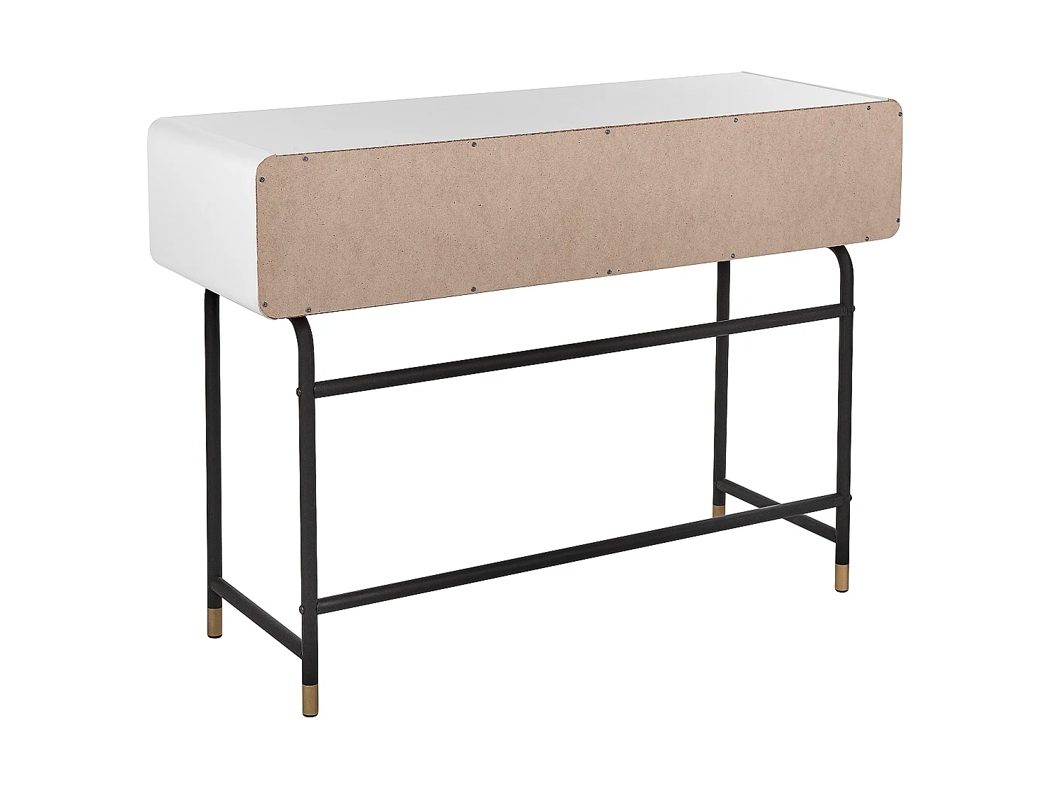 Console blanc et bois sombre RIFLE