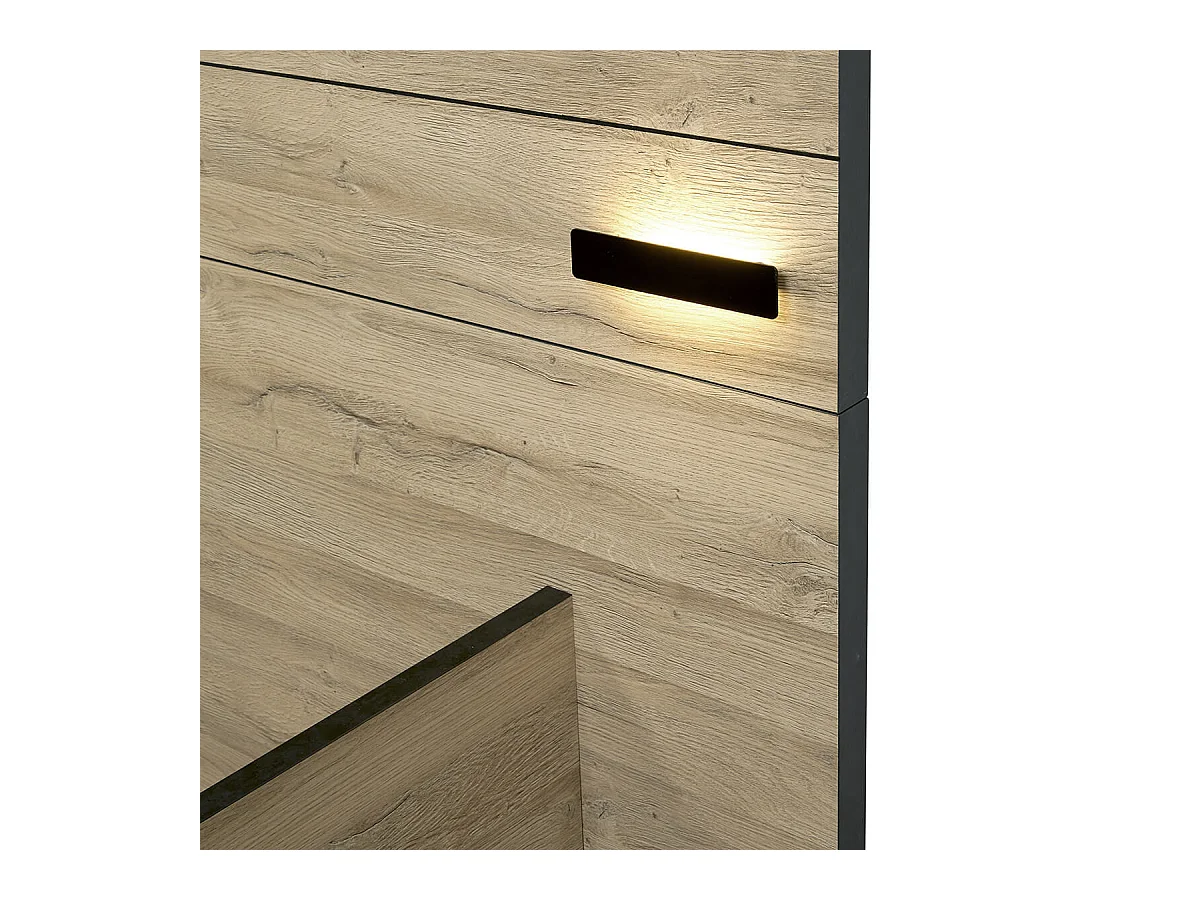 ELEOS - Lit 140x200 cm avec Eclairage Led