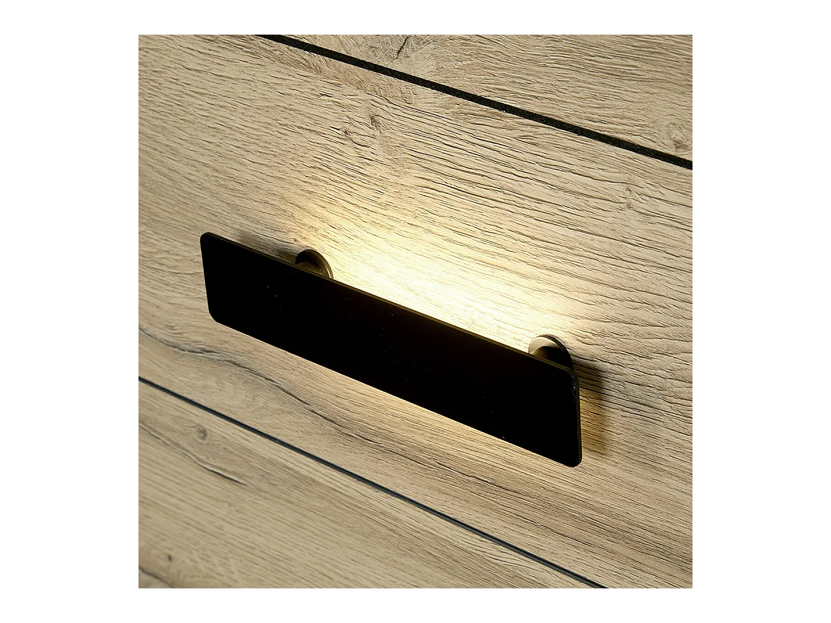 ELEOS - Lit 140x190 cm avec Eclairage Led