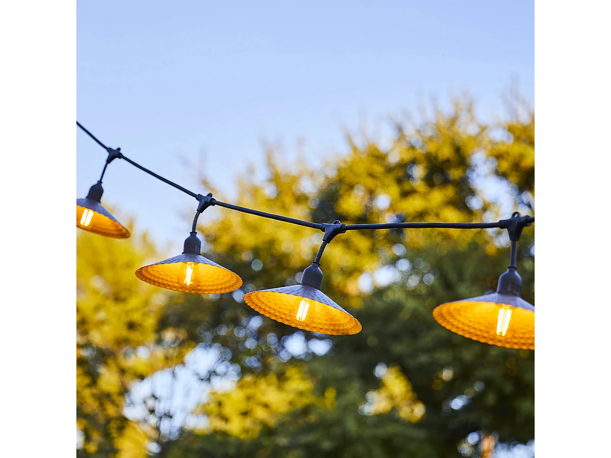 Guirlande lumineuse VINTY Noir Acier 6M