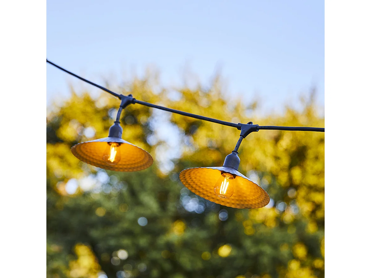 Guirlande lumineuse VINTY Noir Acier 6M