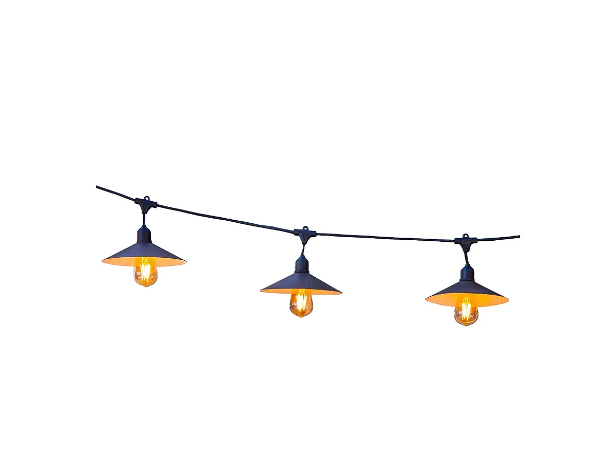 Guirlande connectable VINTY 10 ampoules E27 6M