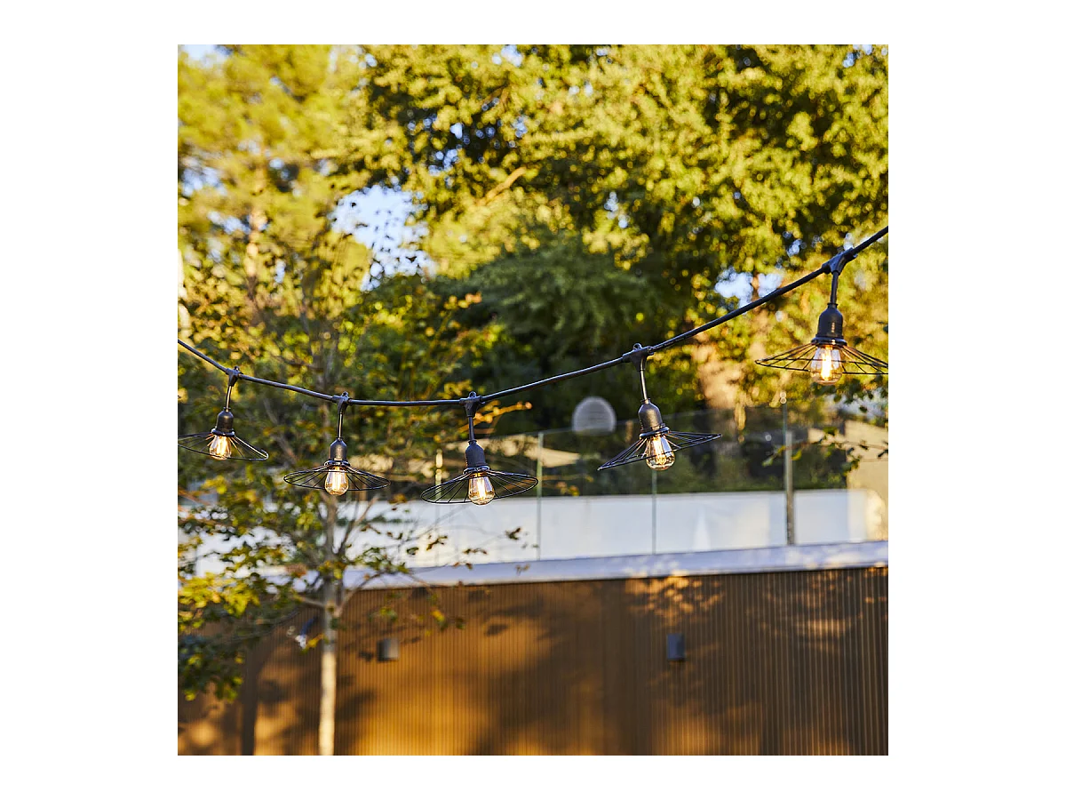 Guirlande lumineuse CHIC Noir Acier 6m