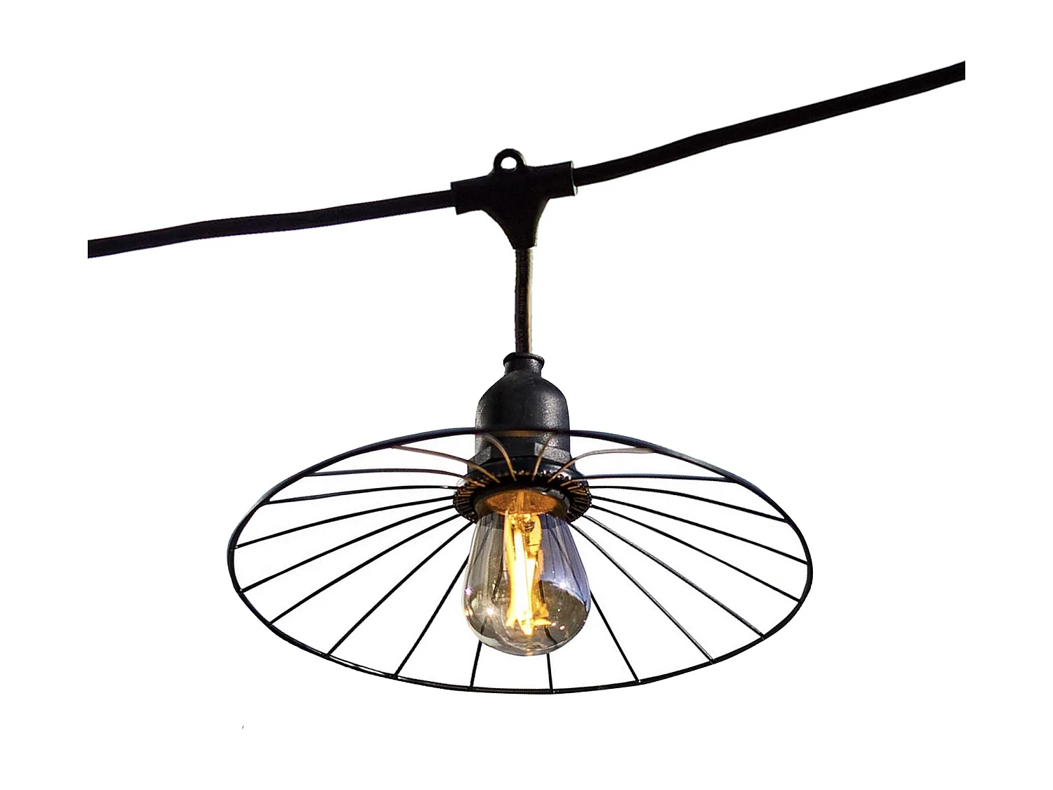 Guirlande lumineuse CHIC Noir Acier 6m