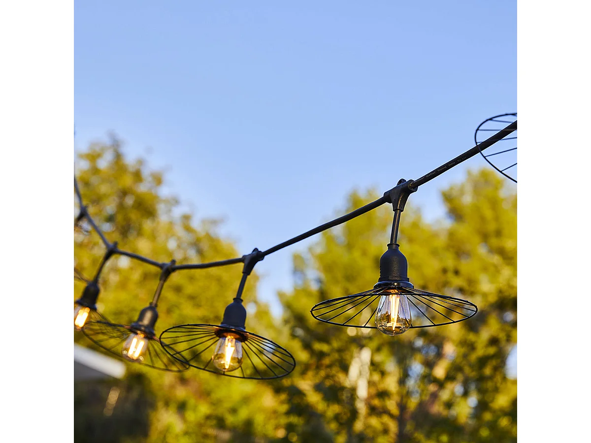 Guirlande lumineuse CHIC Noir Acier 6m