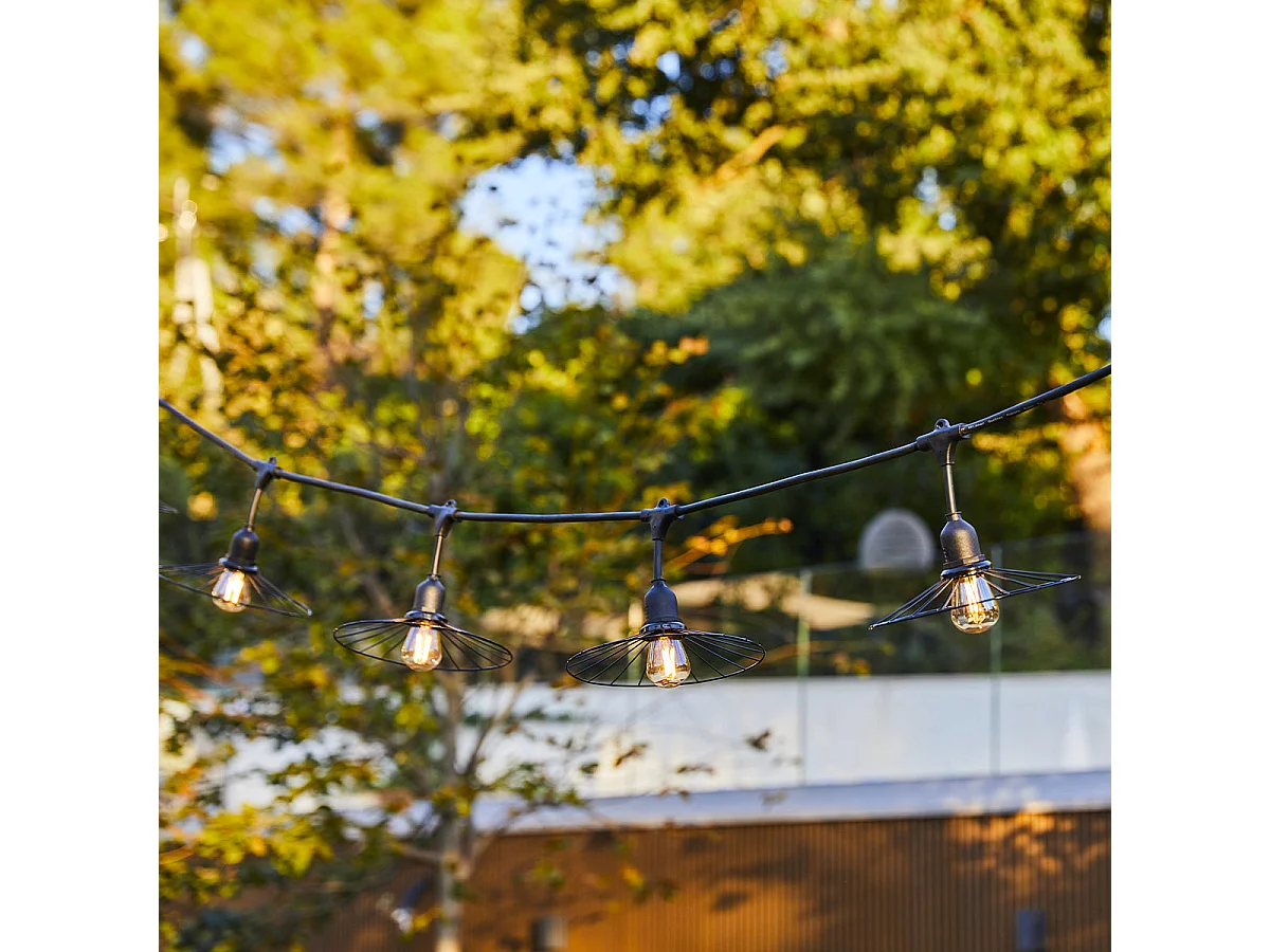 Guirlande lumineuse CHIC Noir Acier 6m