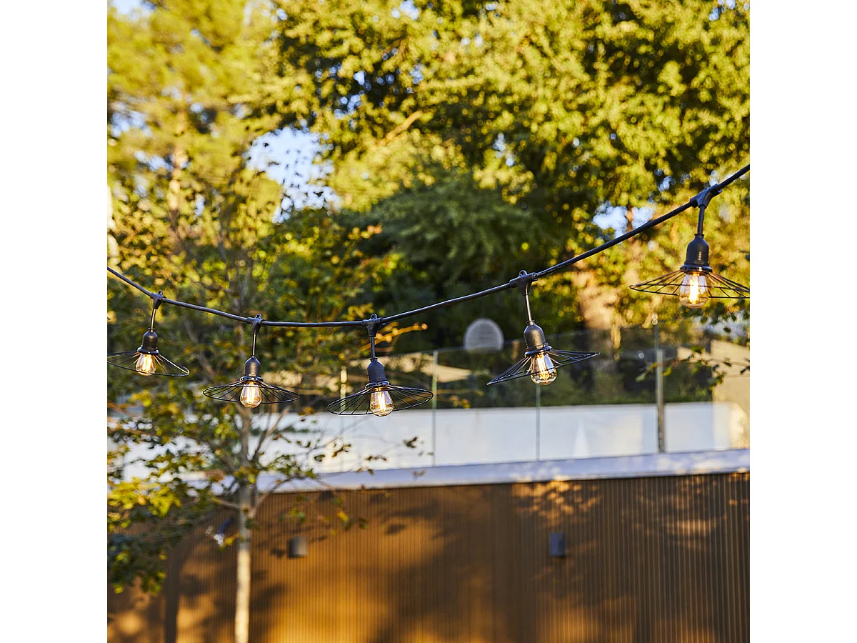 Guirlande lumineuse CHIC Noir Acier 6m